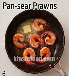 Creamy Shrimp Udon with Whipped Cream Dollop One-Pan Gourmet Fusion Udon Recipe