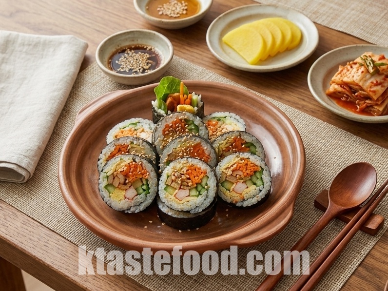 Vegetable Gimbap at Home: Easy Korean Gimbap Recipe