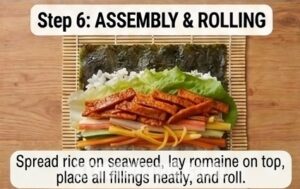 Vegetable Gimbap at Home Easy Korean Gimbap Recipe