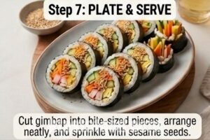 Vegetable Gimbap at Home Easy Korean Gimbap Recipe