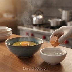 Measure and Combine Egg with Water (No Milk!)