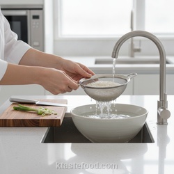 Rinse and Soak the Rice