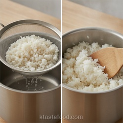 Prepare the Fluffy Rice Base