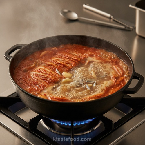 Assemble the Kimchi Jjigae