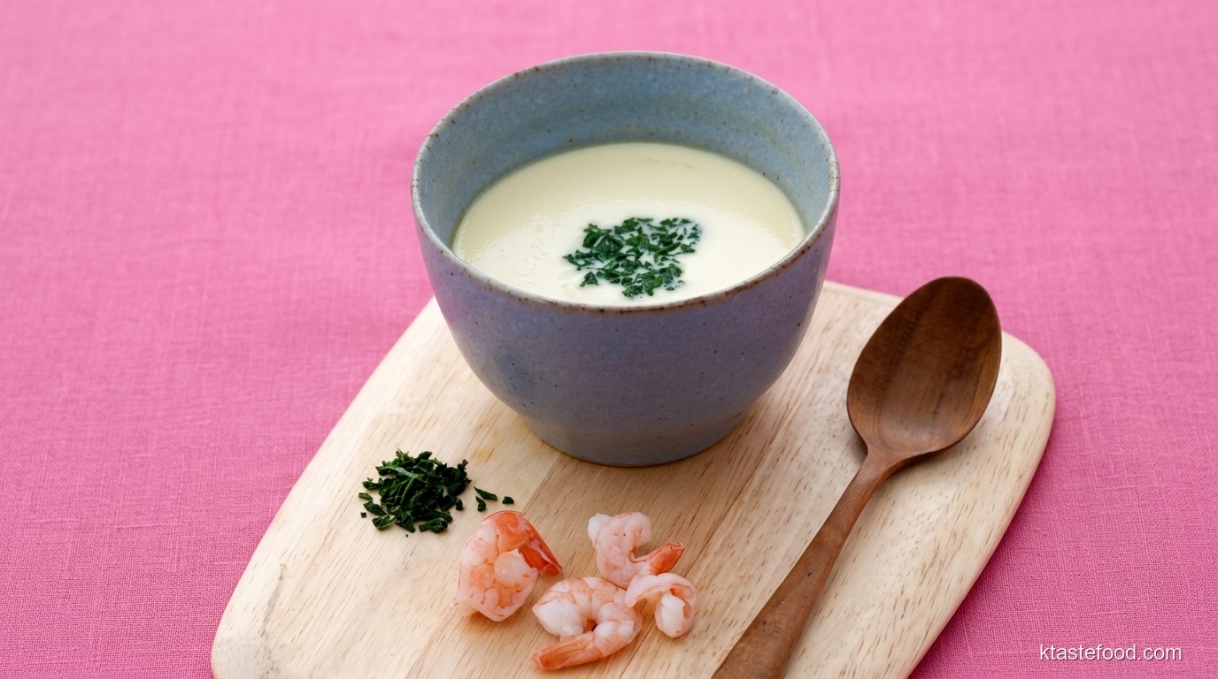 Silken Tofu and Shrimp Steamed Egg: Delicate Korean Egg Custard Recipe