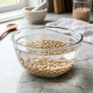 Step 1: Soak the Dried Soybeans to Full Plumpness