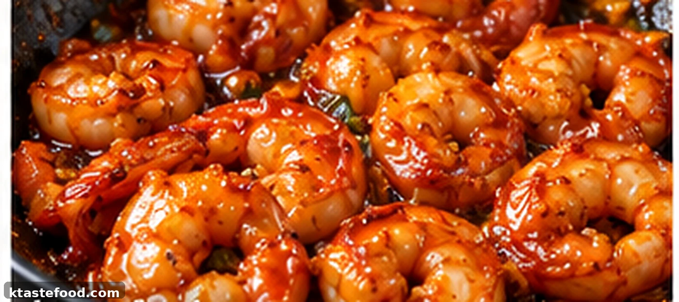 Shrimp stir-fried with gochujang and chili oil for Korean shrimp fried rice